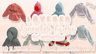 cute 3D Layered Sweater codes PT4 Berry avenue codes Bloxburg codes amp others aesthetic roblox [upl. by Nancy]