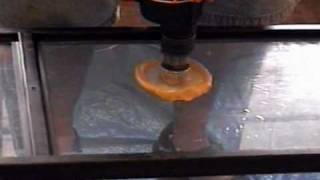 tempered glass drilling demo [upl. by Banquer]