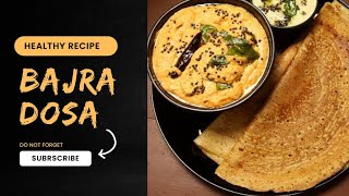 Healthy Bajra Masala Dosa  Millets Dosa in Telugu  Healthy Dosa Recipe [upl. by Asilrac]