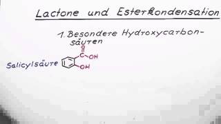 Lactone und Esterkondensation  Chemie  Organische Chemie [upl. by Lleuqram]