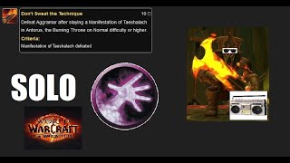 Dont Sweat The Technique Achievement as Solo Warlock  The War Within [upl. by Meadows470]