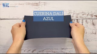 CUERINA DALÍ  AZUL cuerina telas tapizados hogar [upl. by Naitsirt]