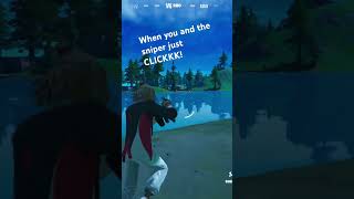 WHEN YOU AND THE SNIPER JUST CLLICK😂 fortnite subscribe snipes clips love luckorskill phonk [upl. by Landel]