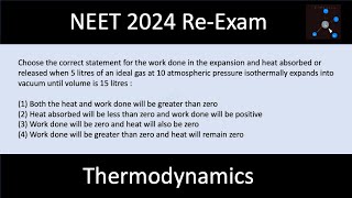 Choose the correct statement for the work done in the expansion and heat absorbed or released when [upl. by Ahseneuq255]