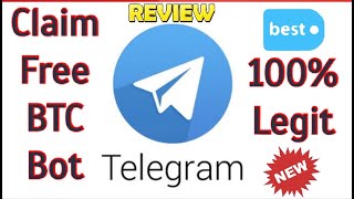 How to claim free Bitcoin in Telegram Claim Free BTC Bot [upl. by Hgielsel]