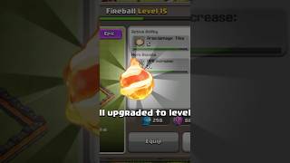 Fire ball max clashofclans shorts gameplay [upl. by Niroht814]