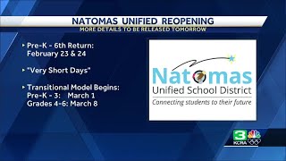 Natomas Unified releases plan to return to inperson classes [upl. by Alletnahs153]