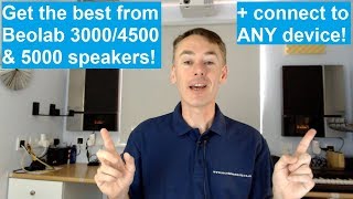 How to connect Bang and Olufsen Beolab 3000 4500 and 5000 speakers to any device The full guide [upl. by Elden]