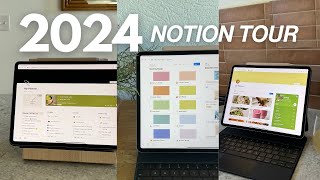 Get Organized for 2024 in Notion 💻✨ FULL planner tour [upl. by Mccowyn860]