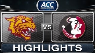 2013 ACC Football Highlights  BethuneCookman vs Florida State  ACCDigitalNetwork [upl. by Raskin]