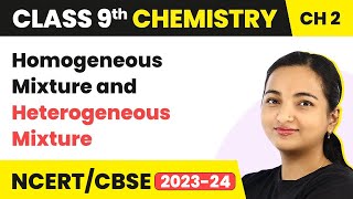 Homogeneous Mixture and Heterogeneous Mixture  Is Matter Around Us Pure  Class 9 Chemistry [upl. by Germann123]