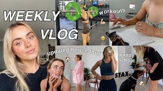 WEEKLY VLOG  UPDATED FURNISHED HOUSE TOUR  NEW STAX DROP  PUPPY SCHOOL  GYM  Conagh Kathleen [upl. by Luciano]