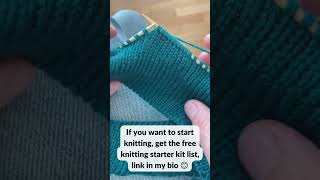 Knitting stockinette stitch in the round [upl. by Shani894]