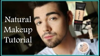 Natural Makeup Tutorial For Men  using drugstore makeup [upl. by Bendite]