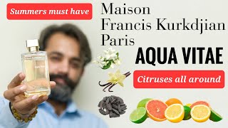 Maison Francis Kurkdjain Aqua Vitae Fragrance Review [upl. by Ahsac575]