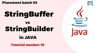 Java Day 10  Learn StringBuffer VS StringBuilder in java  Step by step guide technomarathiwithmw [upl. by Lleval661]