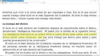 08 El Cuadrante del Flujo del Dinero Robert Kiyosaki [upl. by Emse932]