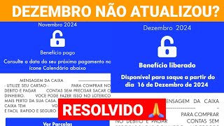 APLICATIVO BOLSA FAMÍLIA DEZEMBRO NÃO ATUALIZOU  APARECE SÓ A NOVEMBRO PAGO COMO RESOLVER [upl. by Cynara387]