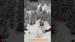 Aodes SNOWCROSS SWT широкогусеничный снегоход offroad [upl. by Ahsemot900]