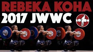 Rebeka Koha 58  2017 Junior World Champion 4k 50 [upl. by Ayerim135]