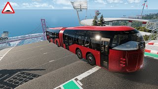 Cars Take on MASSIVE Ramp in BeamNGDrive [upl. by Lledal153]