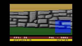 Atari 8bit  Project M Wolfenstein 3D clone [upl. by Yr]