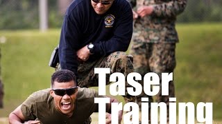 Marine Police Officers Train with Tasers [upl. by Bobbee]