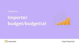 Importér budgetbudgettal [upl. by Issirk]