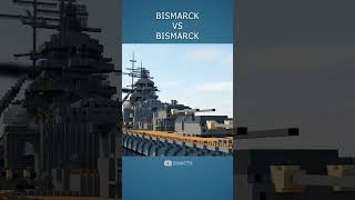 Bismarck VS Bismarck minecraft bismarck shorts [upl. by Neelcaj]