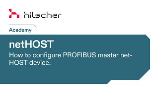 netHOST PROFIBUS  Commissioning [upl. by Gytle]