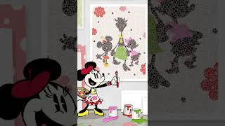 Minnie Mouse  Polka Dot Day Painting shorts [upl. by Roumell335]