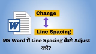 How to Adjust Line Spacing in MS Word [upl. by Wernda470]