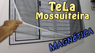 TELA MOSQUITEIRA COM IMÃ Fácil instalar [upl. by Elle295]