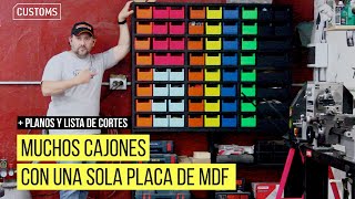 Organizador y cajones para el taller  CUSTOMS [upl. by Leis]