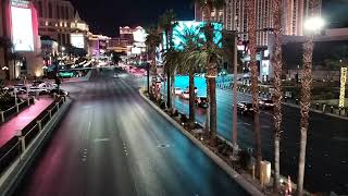 Night traffic at Strip blvd Las Vegas [upl. by Ellerahs138]