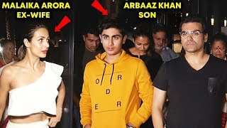 Arbaaz Khan IGNORES Malaika Arora In Front Of Their Son Arhaan Khan After Divorce [upl. by Adyl]