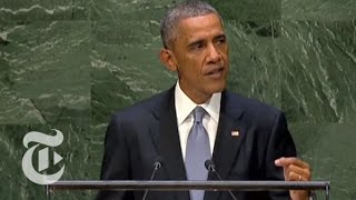 General Assembly 2014 Obama UN Speech FULL Today  The New York Times [upl. by Adahs]