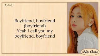 cignature  Boyfriend Easy Lyrics [upl. by Ebeohp]