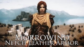 TES V  Skyrim Mods Netch Leather Armor [upl. by Kindig]