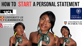 HOW TO START YOUR PERSONAL STATEMENT UCAS APPROVED FOOLPROOF UKIntl students [upl. by Dyoll]