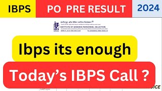 IBPS Po Pre Result 2024 Today  ibps call Expected date ibpspopre ibpsporesult bankpoexam sbi [upl. by Anileme]