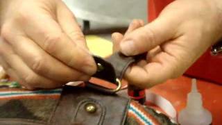 How to repair leather handbag with Black Bull Adhesive [upl. by Julian]