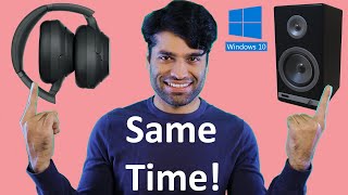 How do I use headphones and speakers at the same time on windows 10 [upl. by Atte222]