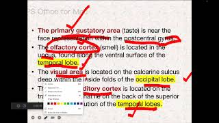 FUNCTIONS OF THE SPECIFIC CORTICAL AREASPART1 [upl. by Mckenzie637]