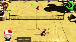 KOing Mario to win viral highlights gaming tennis diddykong mariotennisaces [upl. by Ellatsyrc]