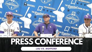 LSU Baseball vs Wofford  Postgame Press Conference 2024 NCAA Regional [upl. by Romelda854]