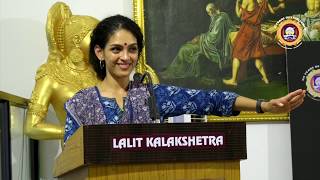 LALIT KALAKSHETRA 2672019 RUKMINI VIJAYAKUMAR SPEECH [upl. by Bremen427]