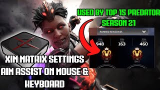 Best XIM Matrix Settings Apex Legends UPDATED SEASON 22 [upl. by Ahsital]