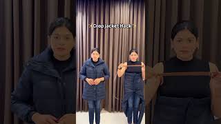 Hacks for crop jacket🧥🧣😎🫰👌 [upl. by Anirba506]