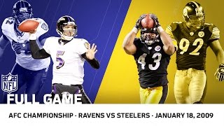 2008 AFC Championship Polamalu Delivers for the Steelers  Ravens vs Steelers  NFL Full Game [upl. by Yuri]